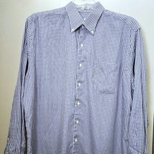 Mens Peter Millar Crown Soft Purple White Button Down Dress Shirt Size XL